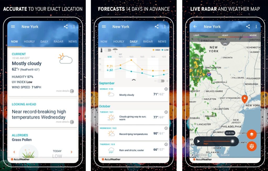 AccuWeather, melhor aplicativo de clima para iPhone